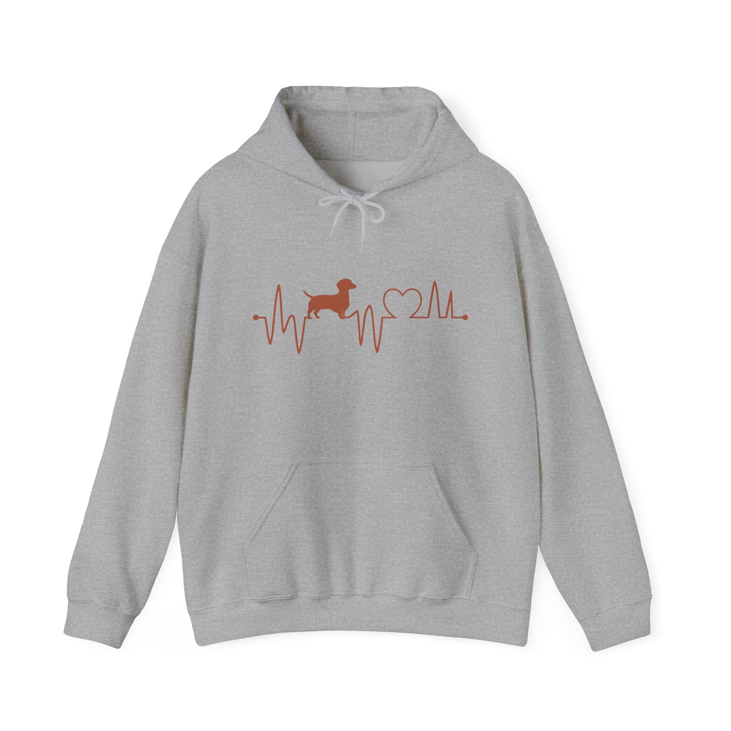 Dachshund Heartbeat Unisex Hoodie