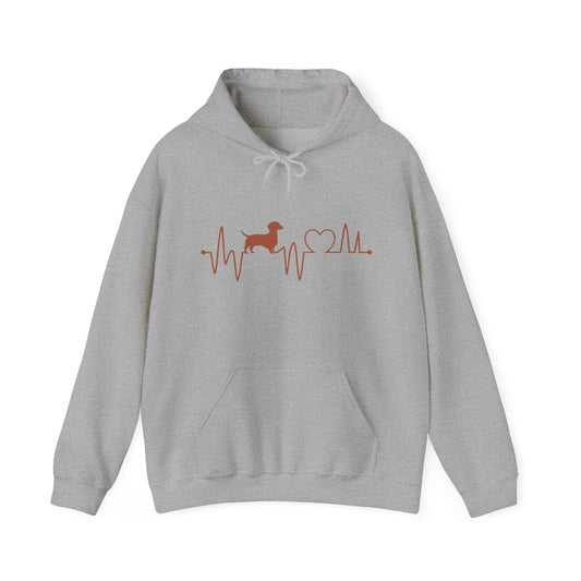 Dachshund Heartbeat Unisex Hoodie