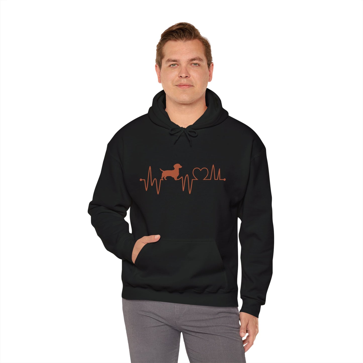 Dachshund Heartbeat Unisex Hoodie