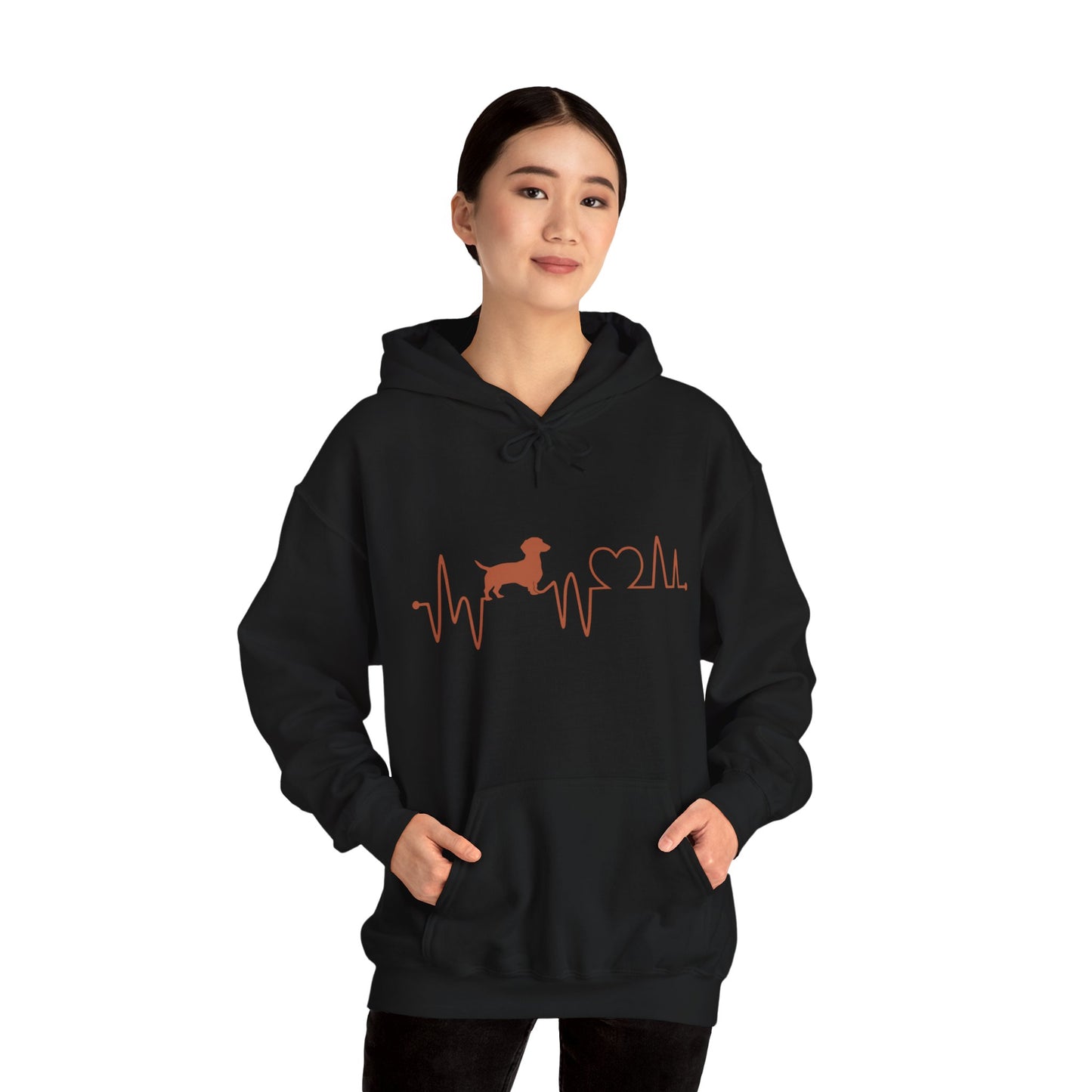 Dachshund Heartbeat Unisex Hoodie
