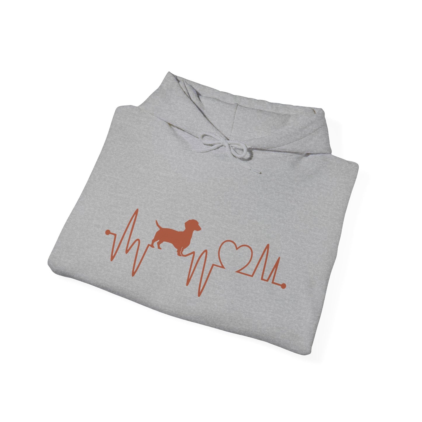 Dachshund Heartbeat Unisex Hoodie
