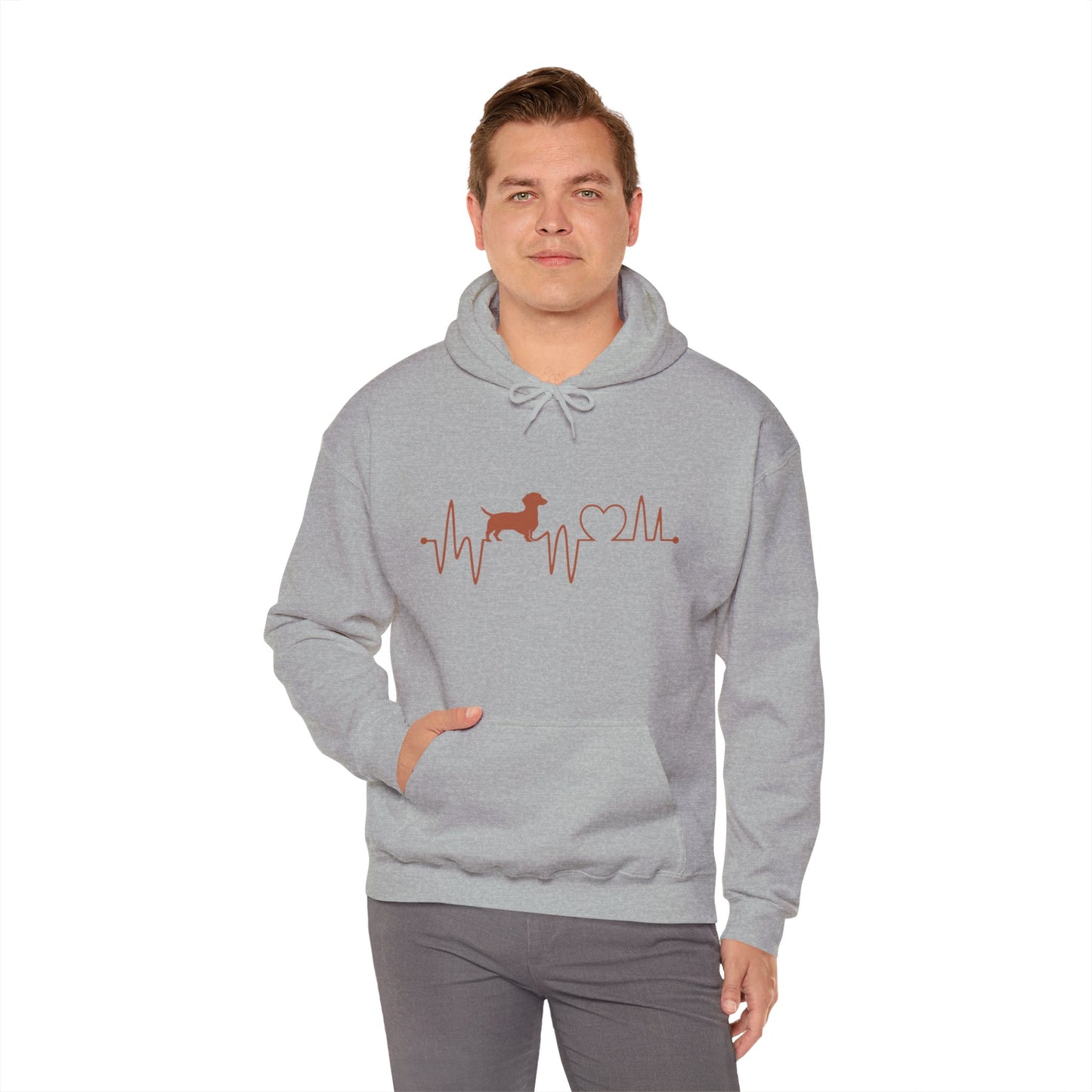 Dachshund Heartbeat Unisex Hoodie