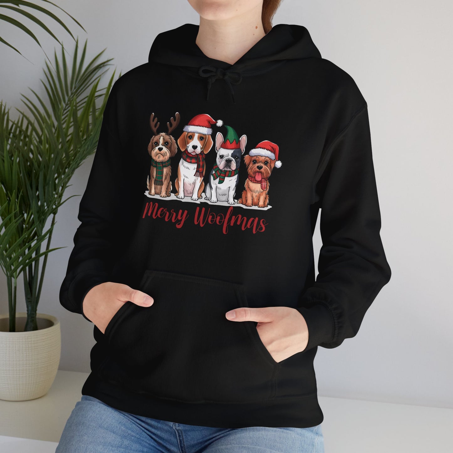 Merry Woofmas Holiday Dog Hoodie