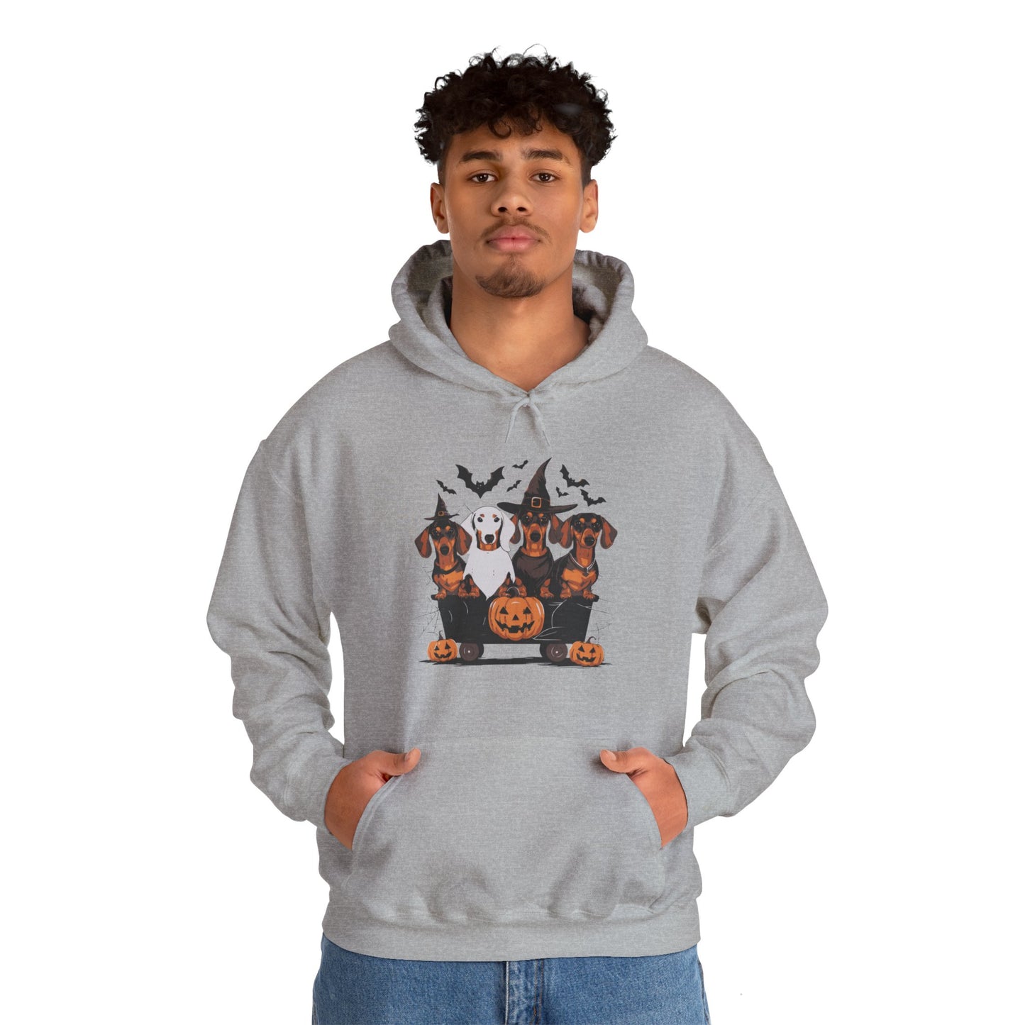 Dachshund Halloweenie Hooded Sweatshirt