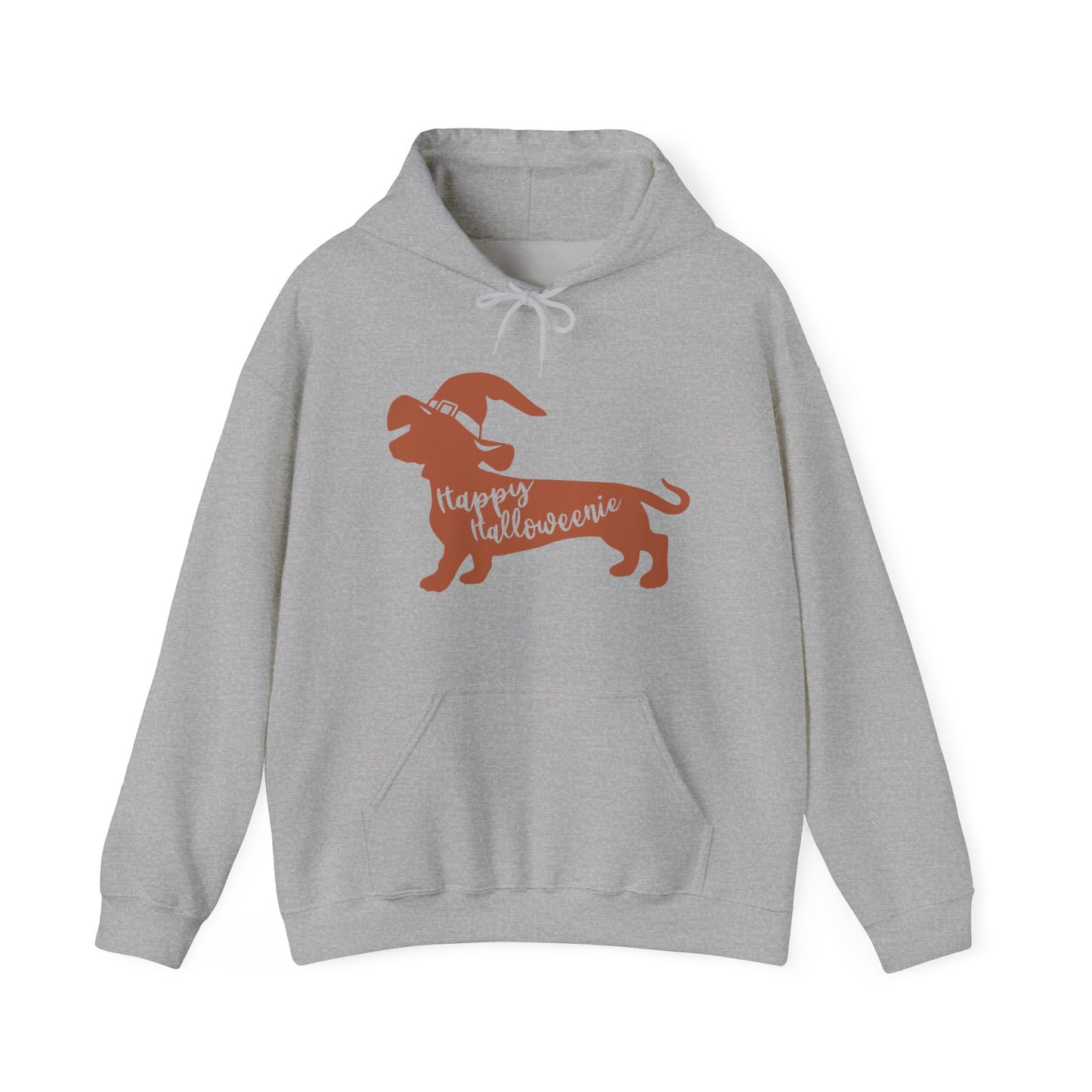 Hooded Sweatshirt - Dachshund Silhouette Happy Halloweenie