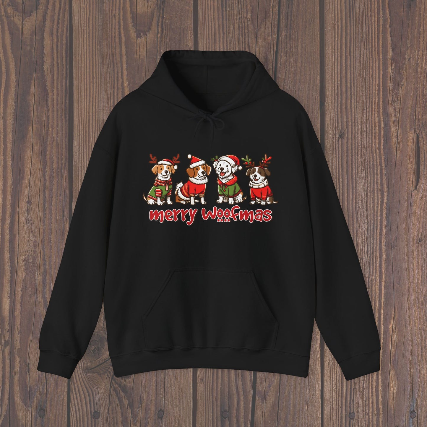 Merry Woofmas Holiday Dog Hoodie