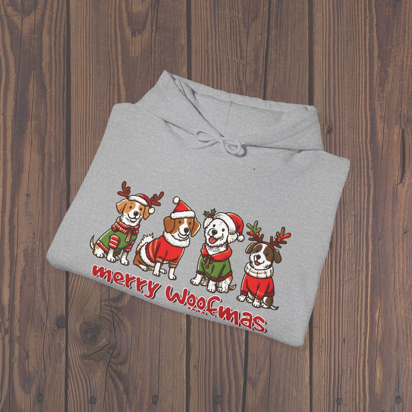 Merry Woofmas Holiday Dog Hoodie