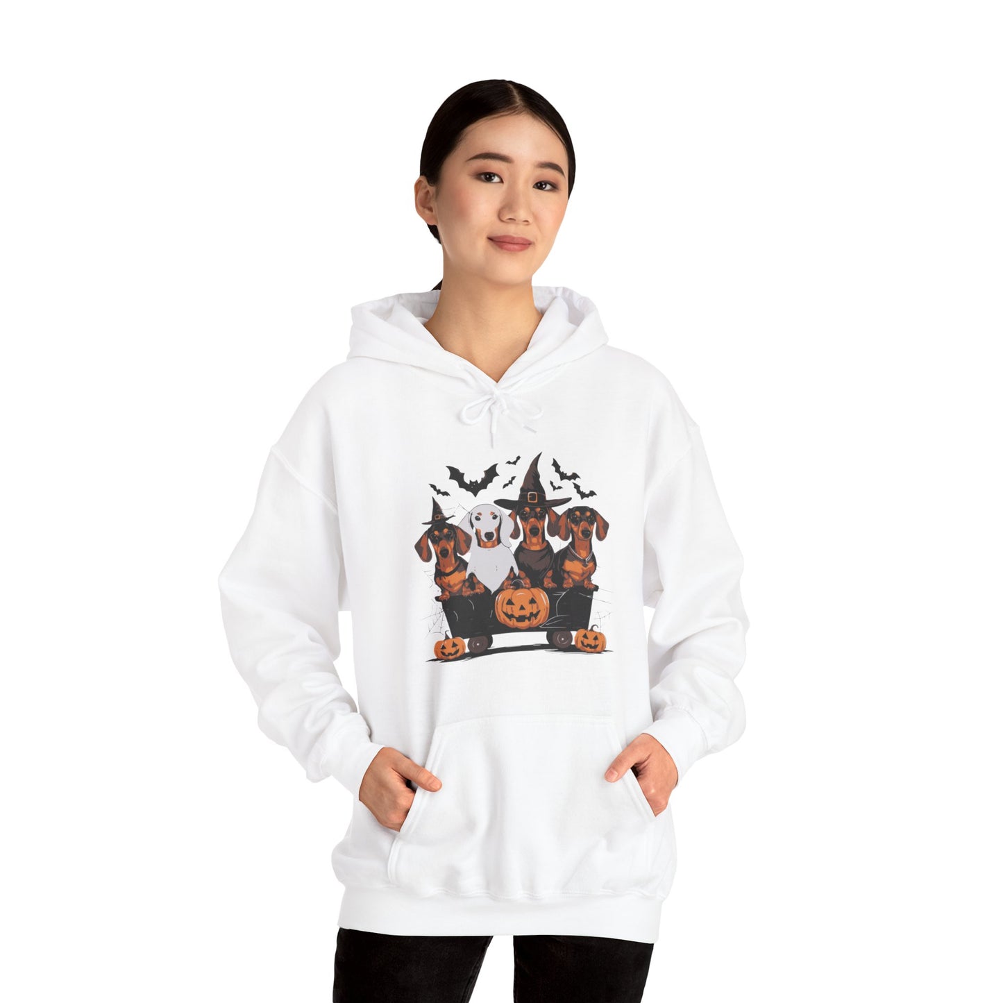 Dachshund Halloweenie Hooded Sweatshirt