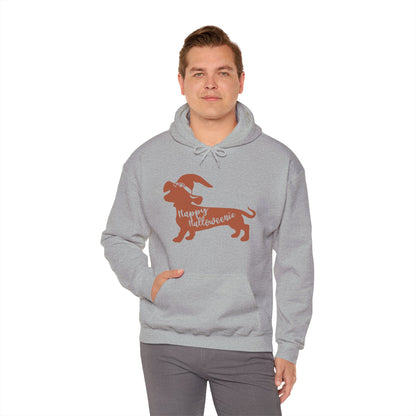 Hooded Sweatshirt - Dachshund Silhouette Happy Halloweenie