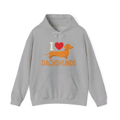 "I Love Dachshunds" Unisex Hoodie