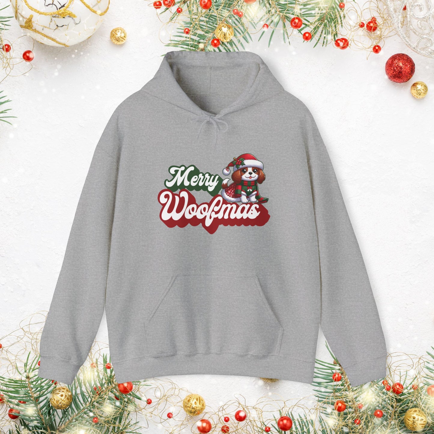 Merry Woofmas Holiday Dog Hoodie