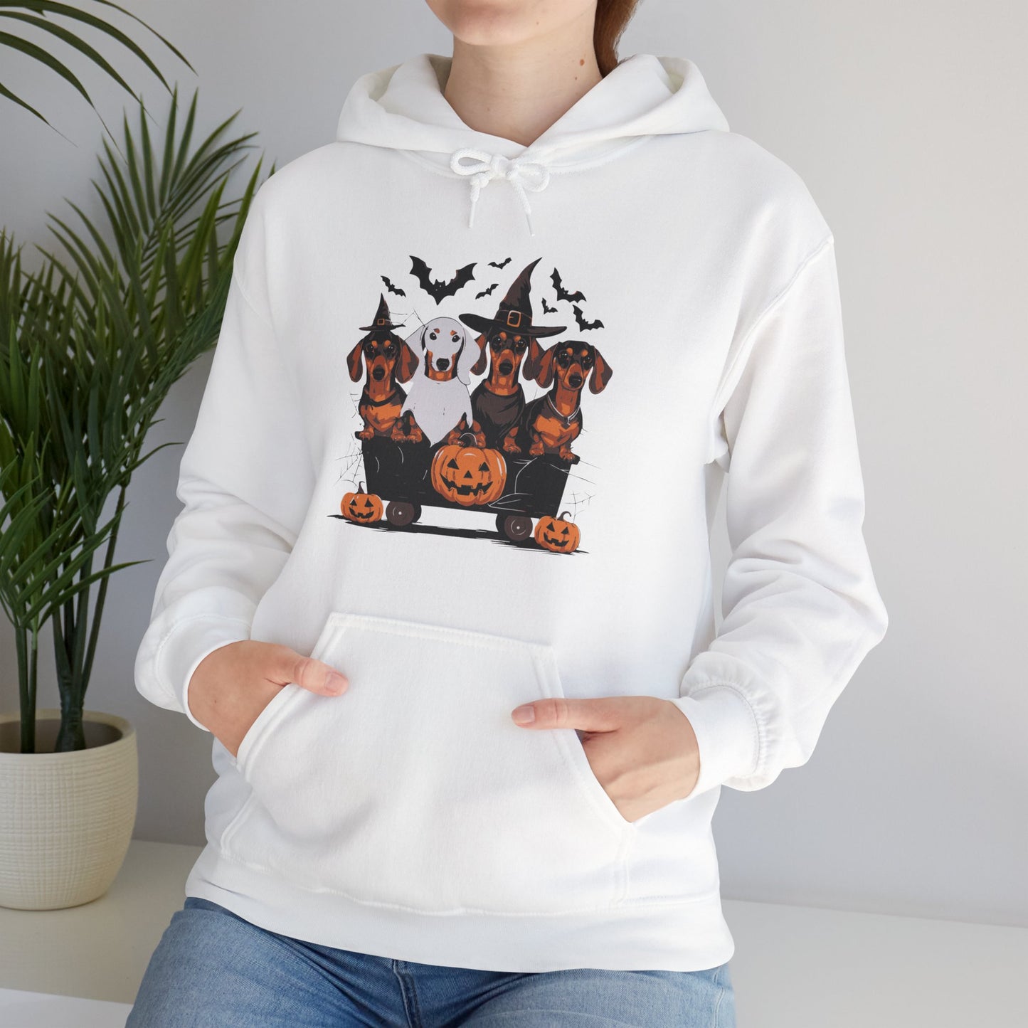 Dachshund Halloweenie Hooded Sweatshirt