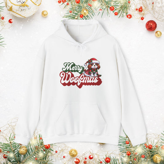 Merry Woofmas Holiday Dog Hoodie