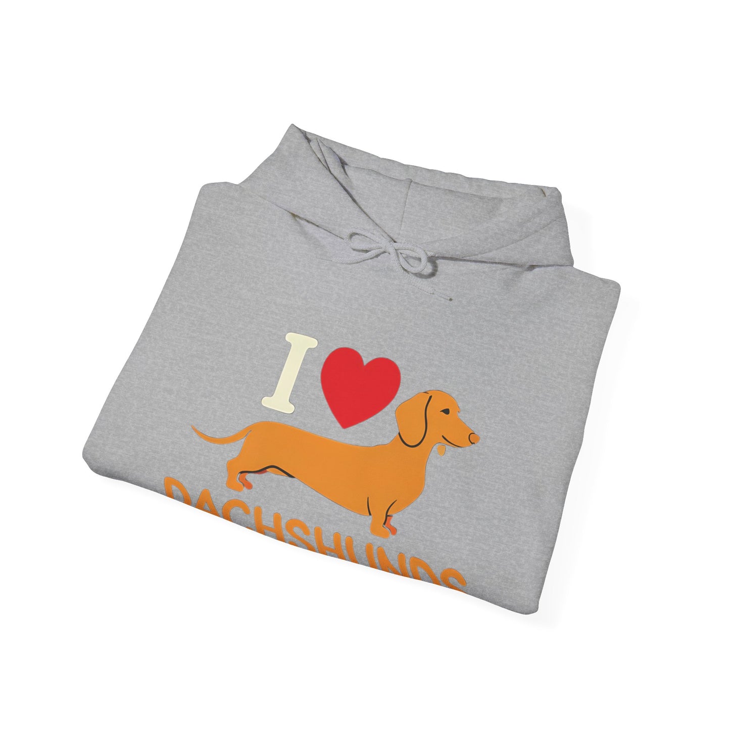 "I Love Dachshunds" Unisex Hoodie