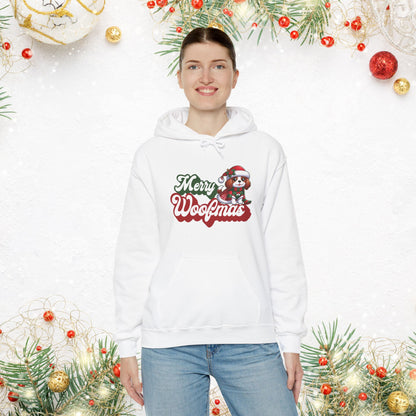 Merry Woofmas Holiday Dog Hoodie