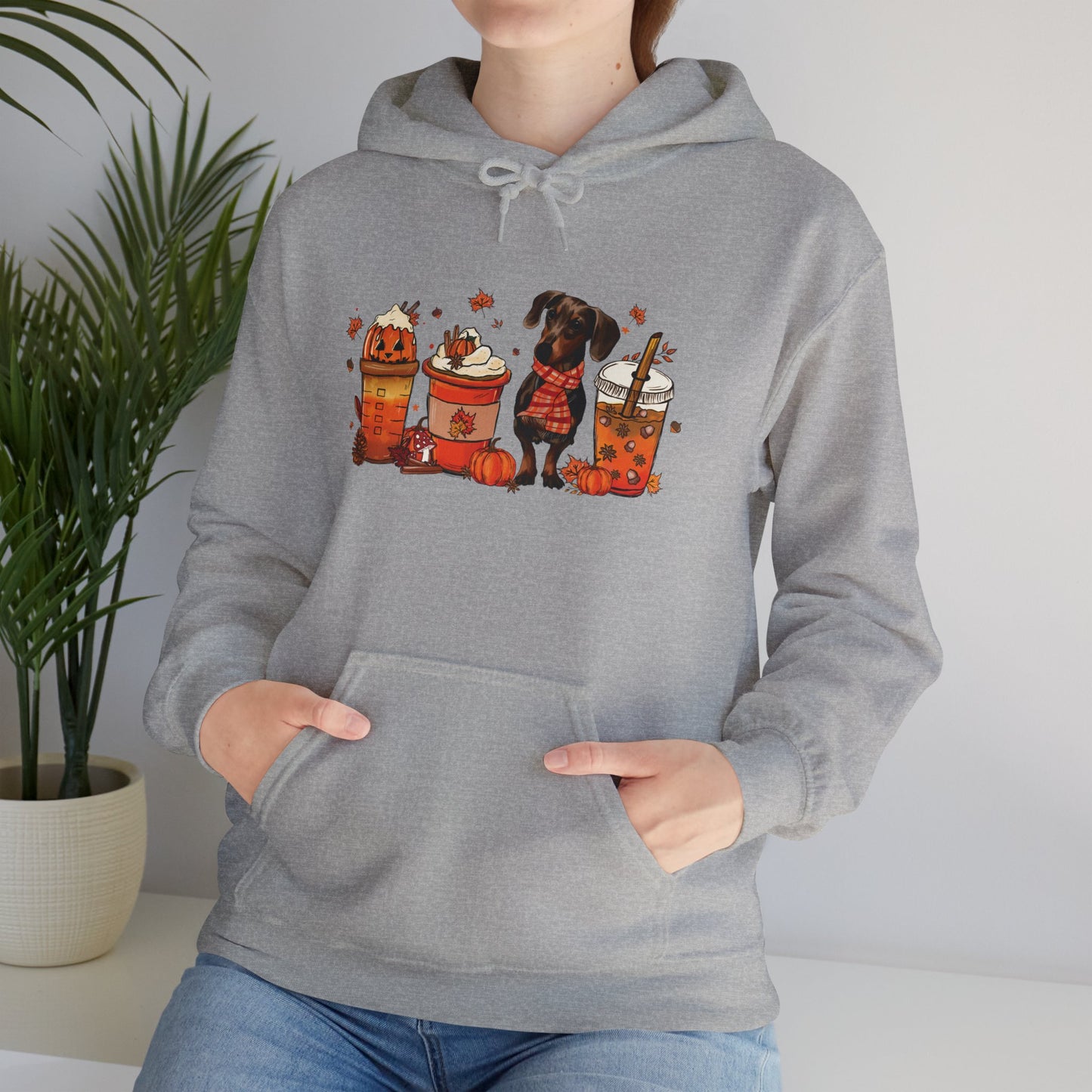 Halloween Dachshund Hooded Sweatshirt