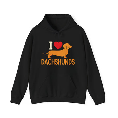 "I Love Dachshunds" Unisex Hoodie