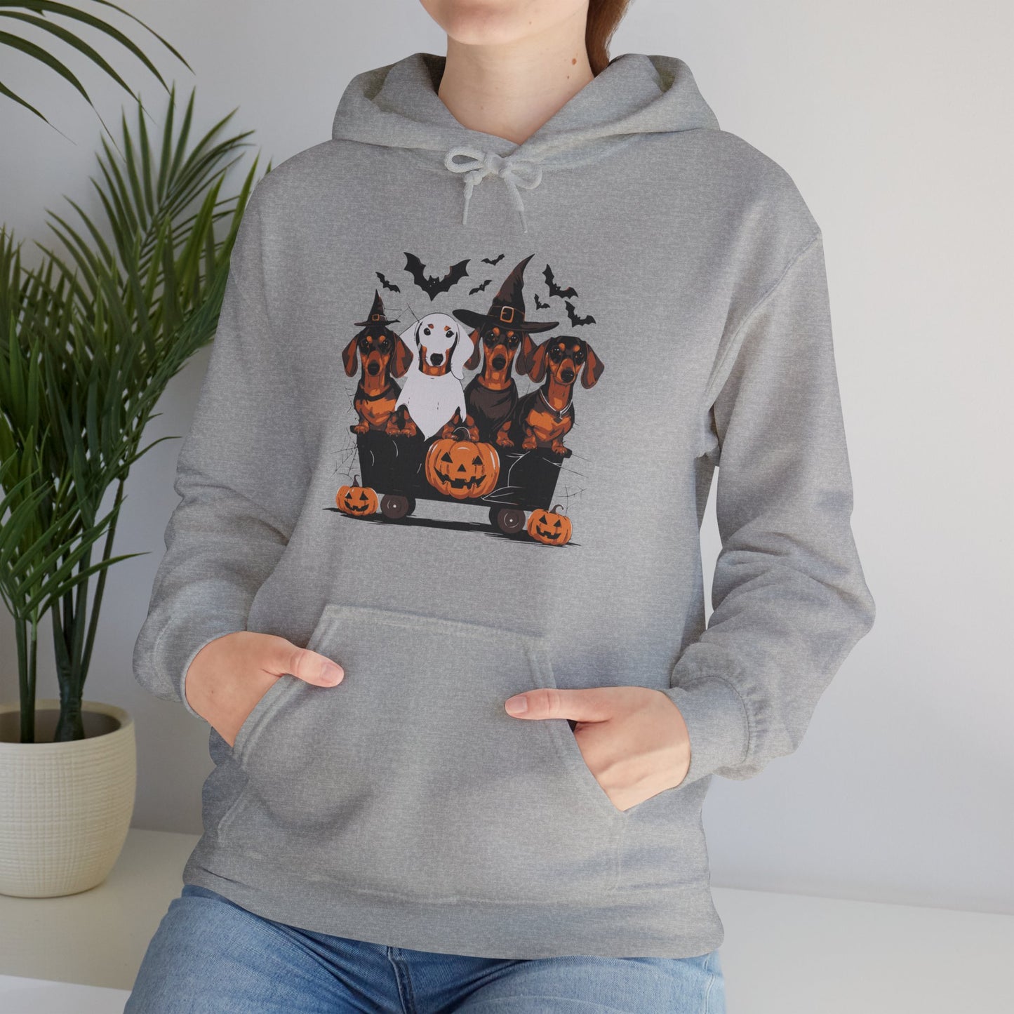 Dachshund Halloweenie Hooded Sweatshirt