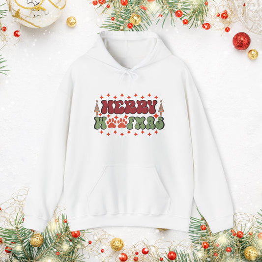 Merry Woofmas Holiday Dog Hoodie