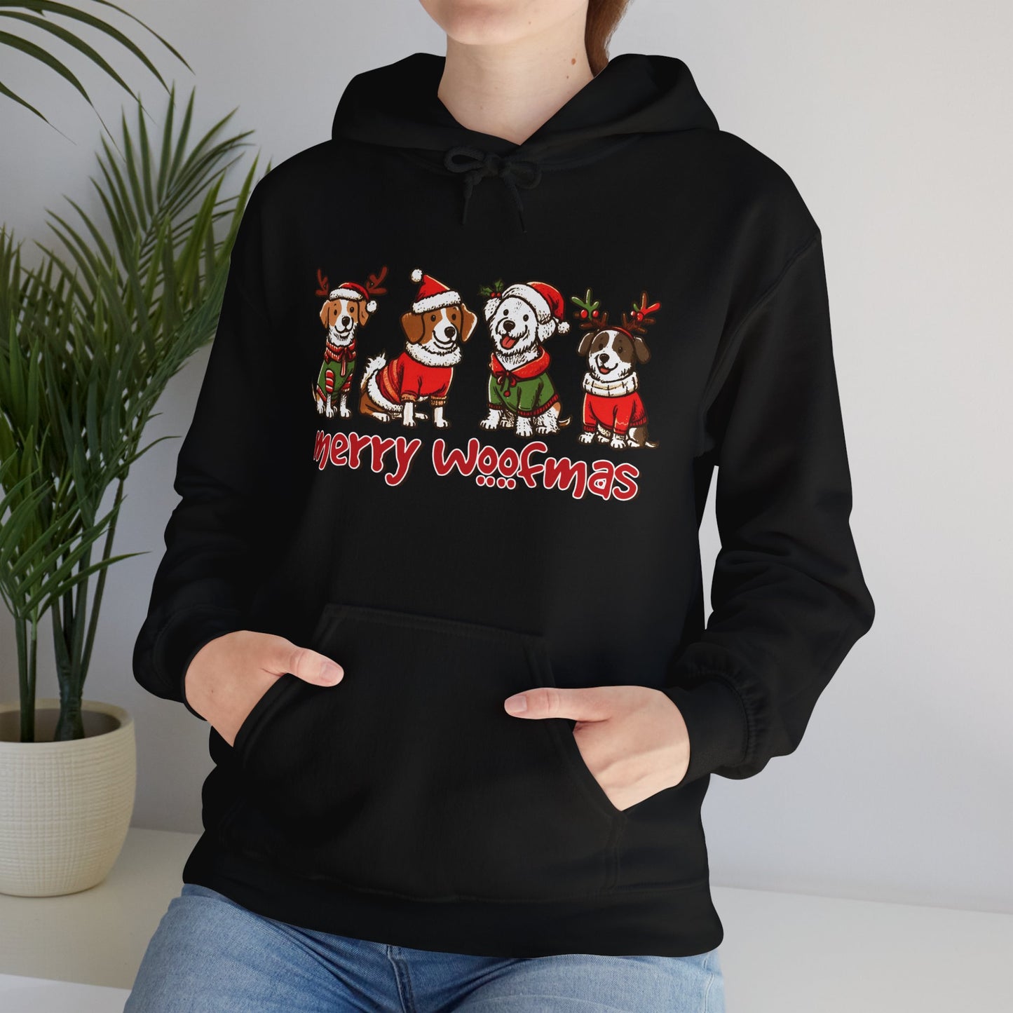 Merry Woofmas Holiday Dog Hoodie