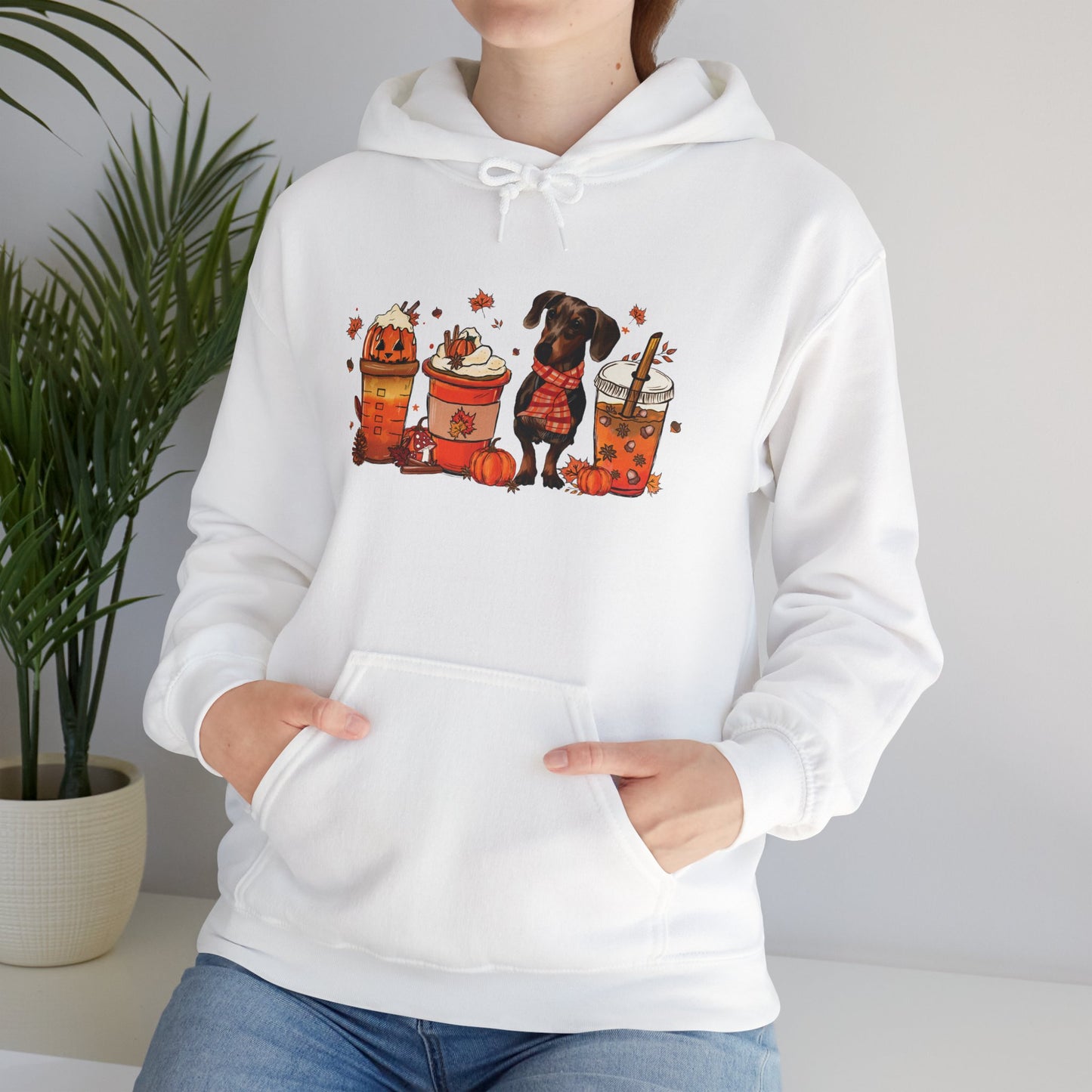 Halloween Dachshund Hooded Sweatshirt