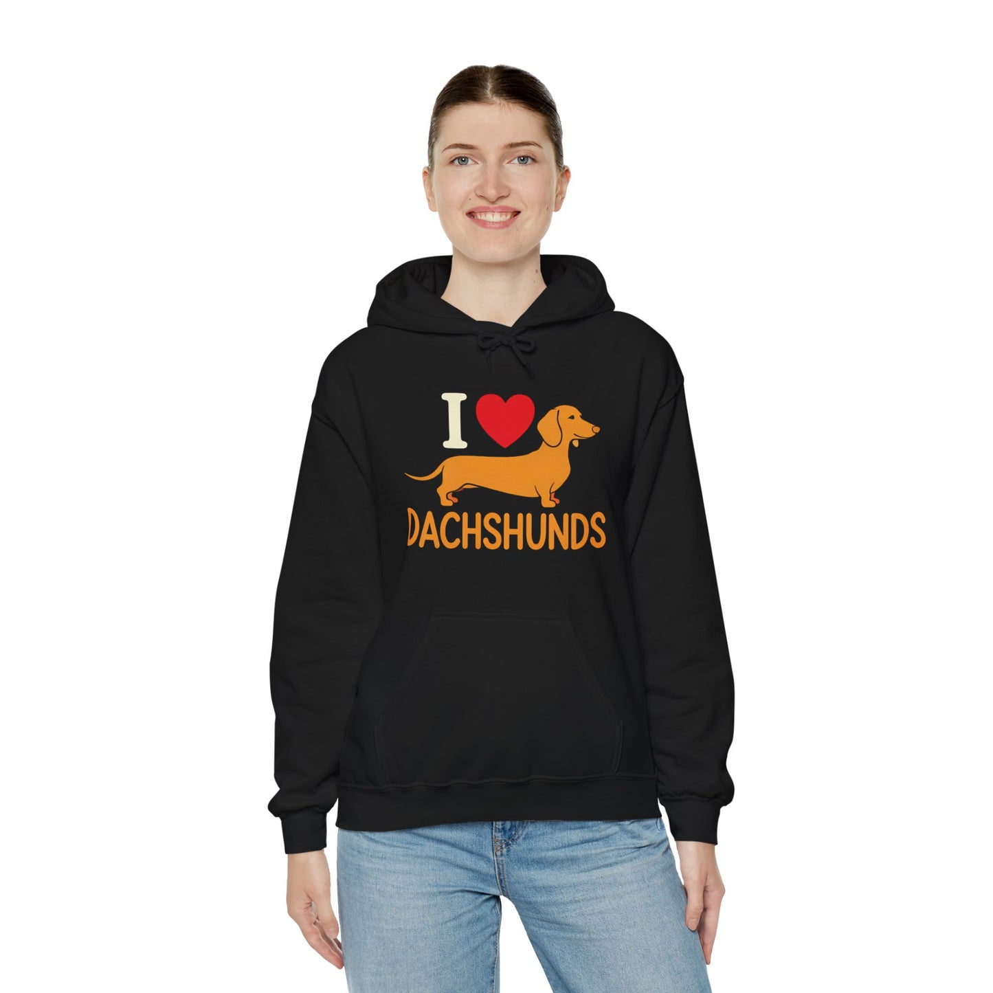 "I Love Dachshunds" Unisex Hoodie