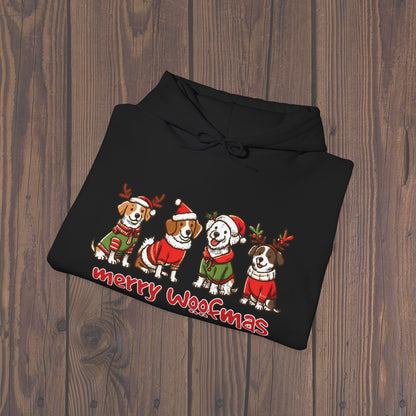 Merry Woofmas Holiday Dog Hoodie