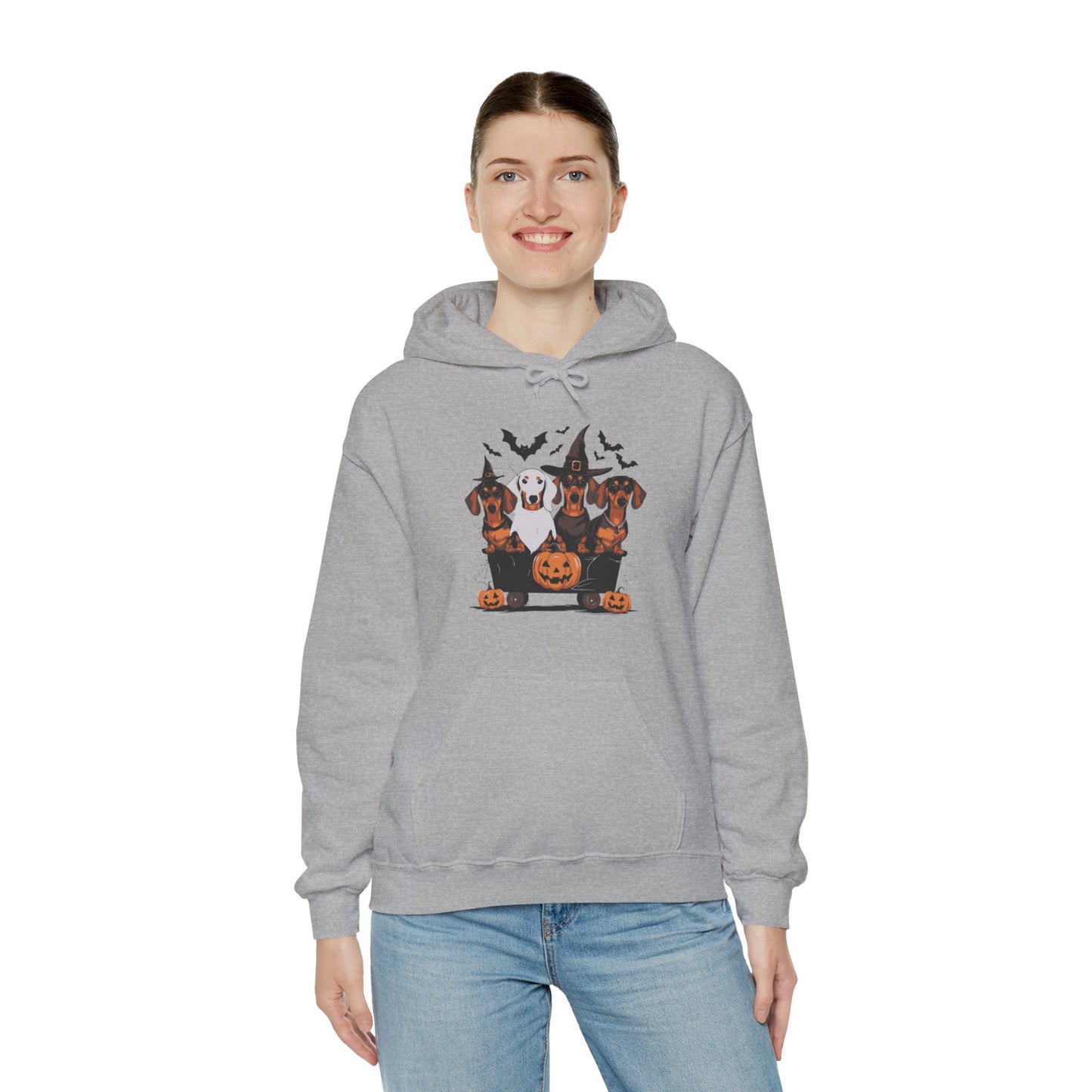 Dachshund Halloweenie Hooded Sweatshirt