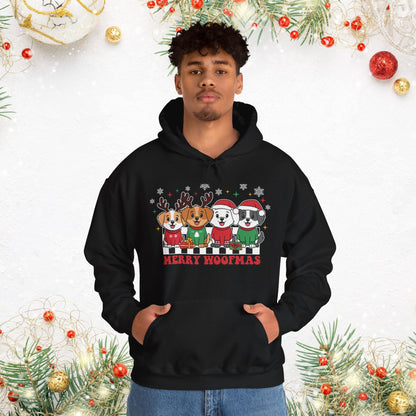 Merry Woofmas Holiday Dog Hoodie