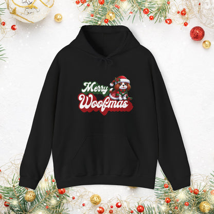 Merry Woofmas Holiday Dog Hoodie