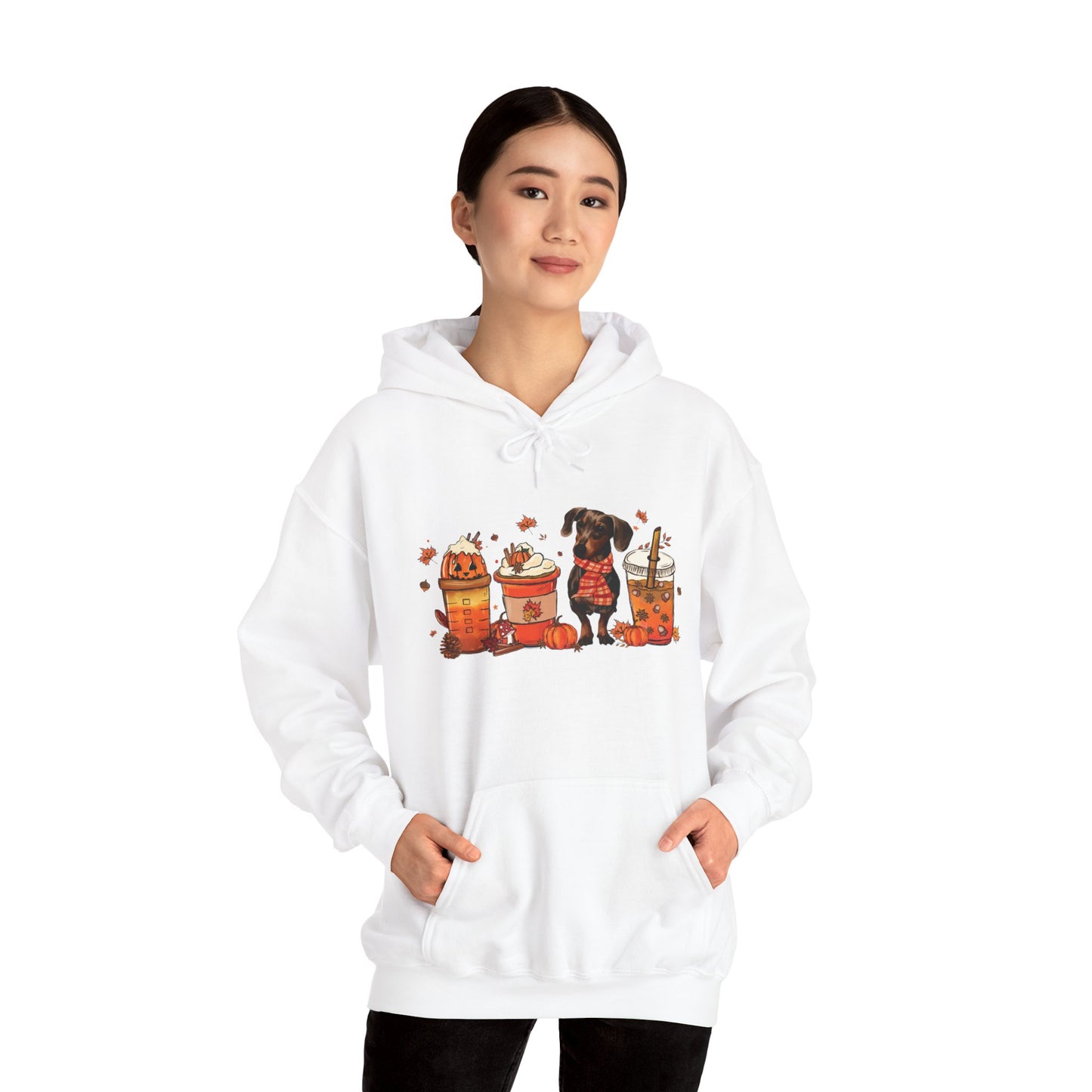 Halloween Dachshund Hooded Sweatshirt