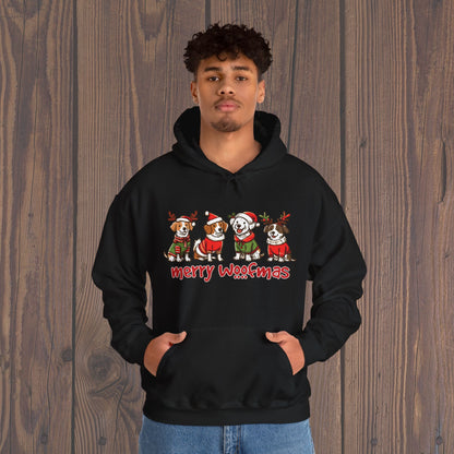 Merry Woofmas Holiday Dog Hoodie