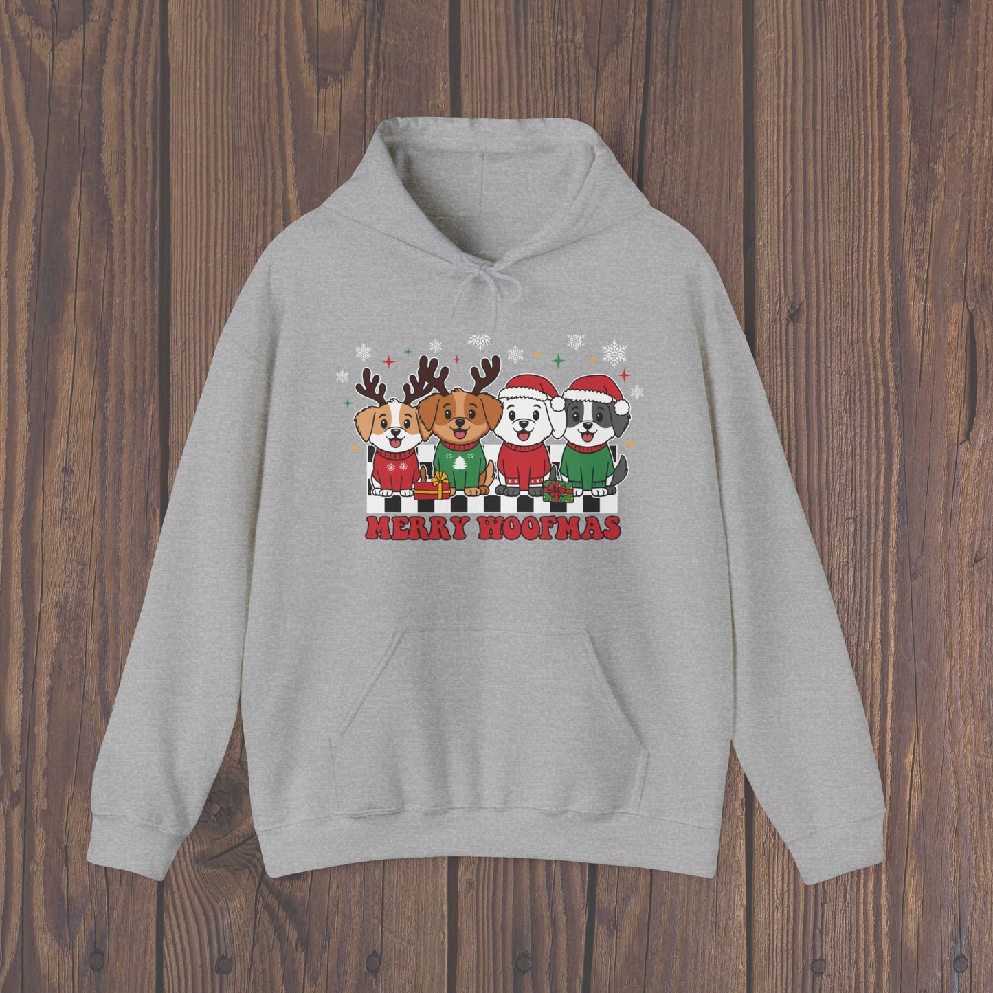 Merry Woofmas Holiday Dog Hoodie