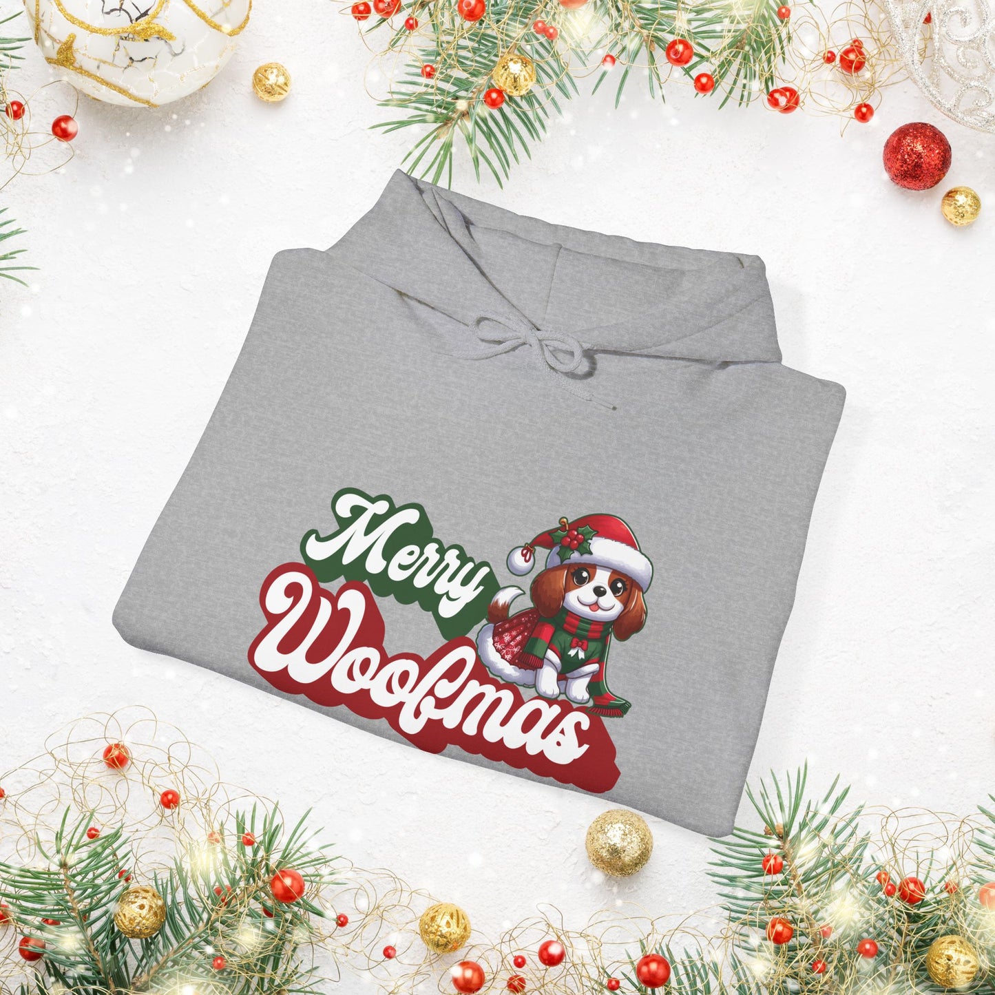 Merry Woofmas Holiday Dog Hoodie