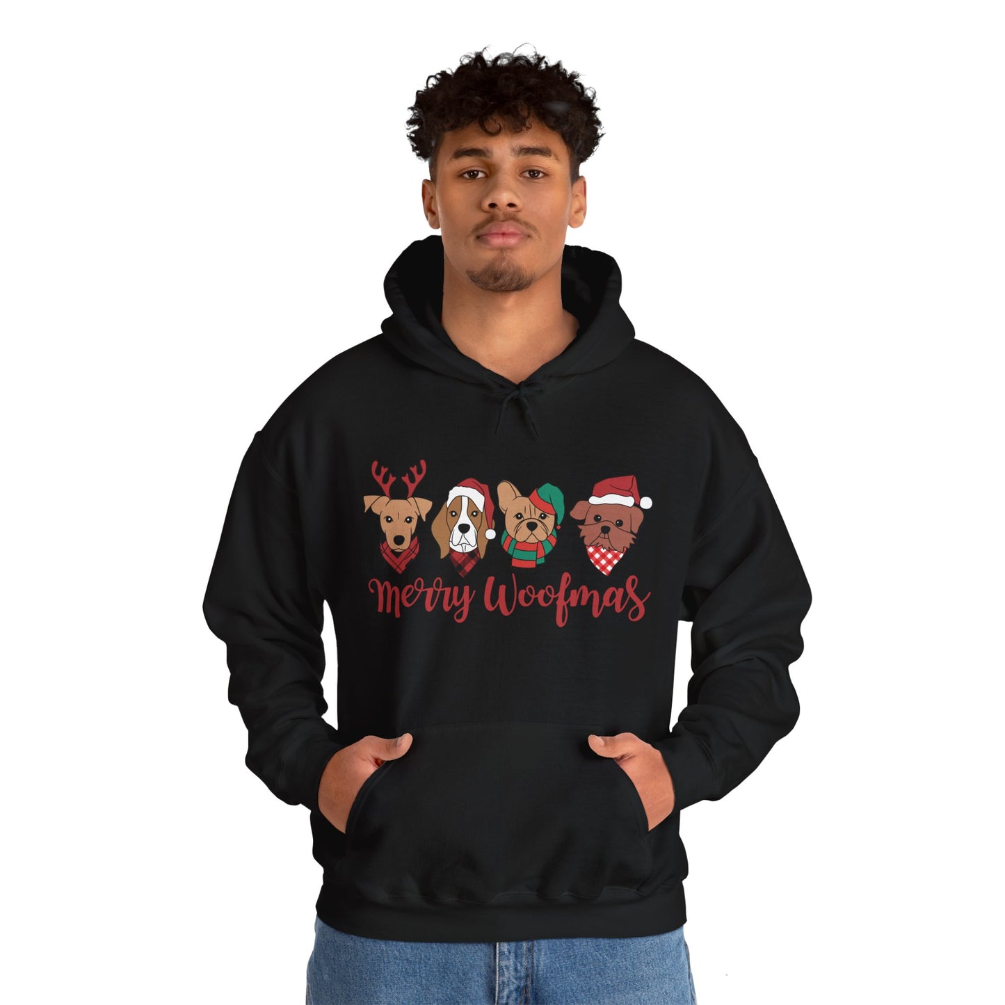 Merry Woofmas Holiday Dog Hoodie