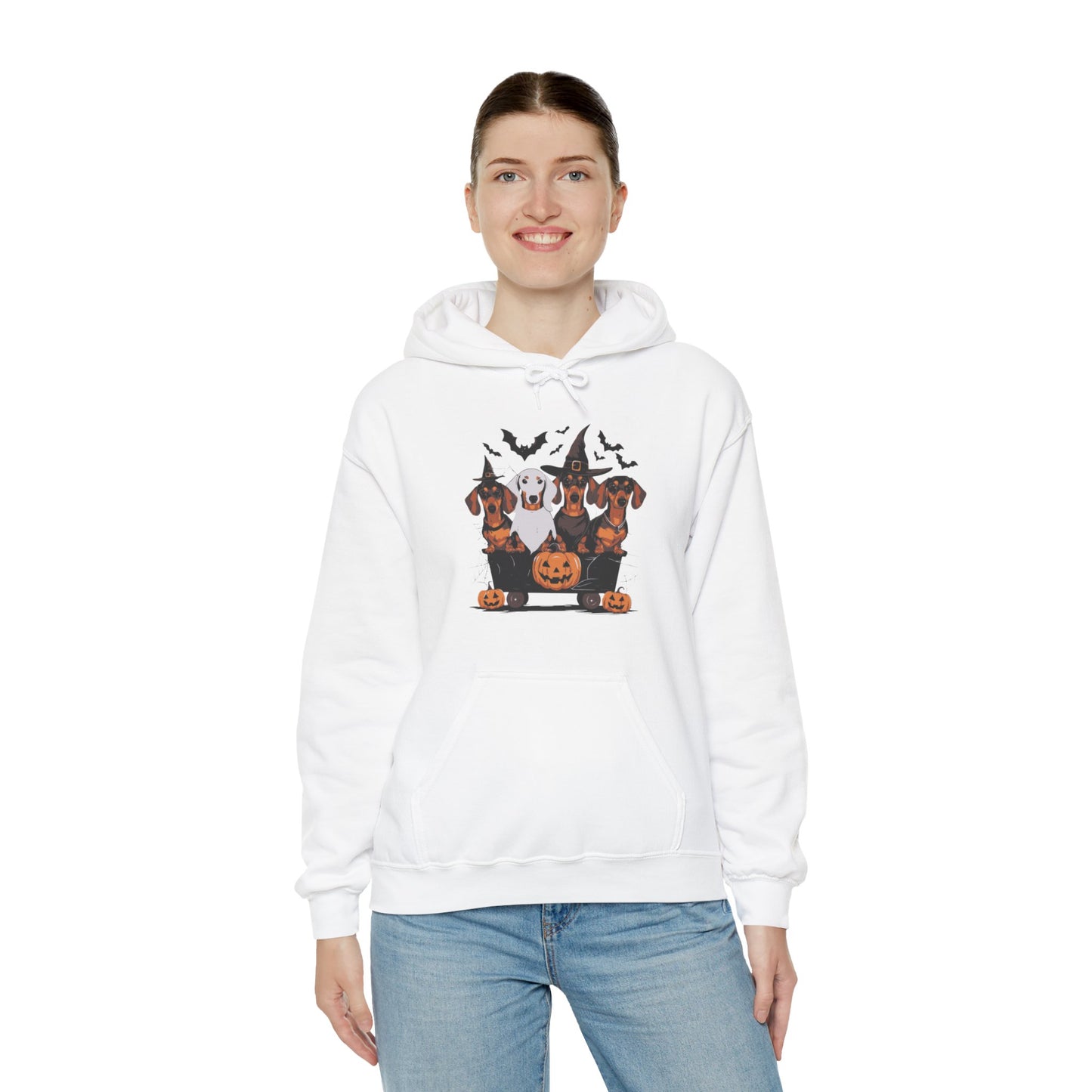 Dachshund Halloweenie Hooded Sweatshirt