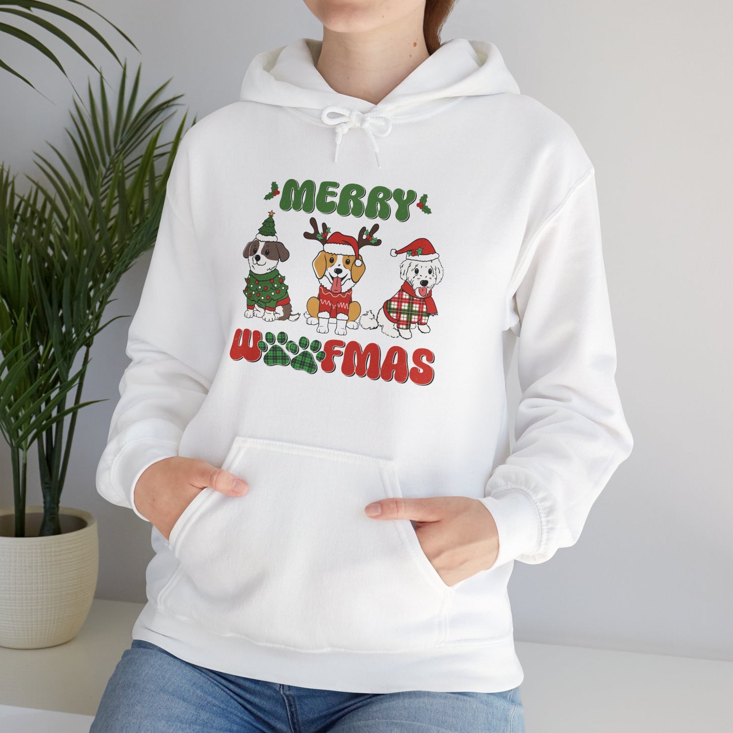 Merry Woofmas Holiday Dog Hoodie