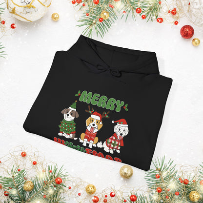 Merry Woofmas Holiday Dog Hoodie