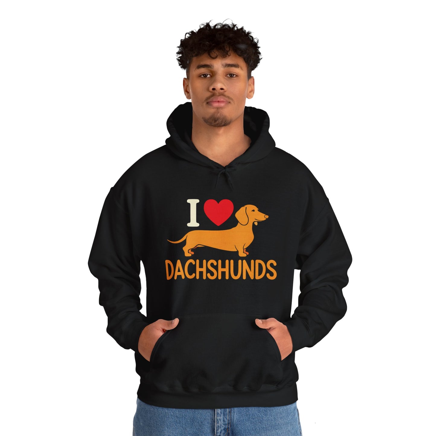 "I Love Dachshunds" Unisex Hoodie